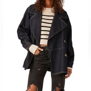 Free People 'Street Car' Denim Coat size S
